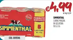 Carico Cash & Carry Simmenthal carne magra in gelatina offerta
