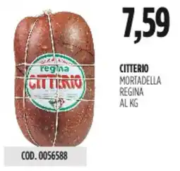Carico Cash & Carry Citterio mortadella regina offerta