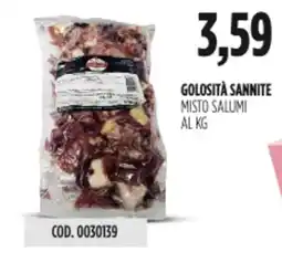 Carico Cash & Carry Golosità sannite misto salumi offerta