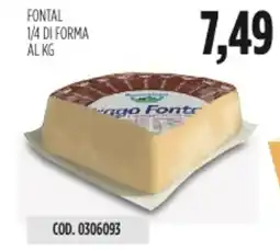 Carico Cash & Carry Fontal 1/4 di forma offerta