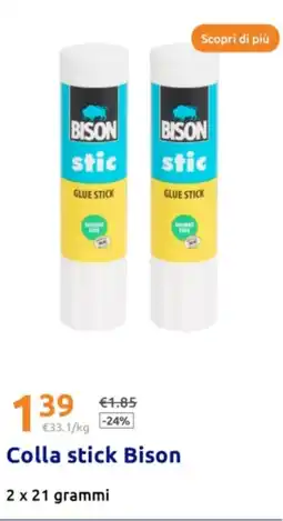 Action Colla stick Bison grammi offerta