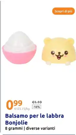 Action Balsamo per le labbra Bonjolie grammi | diverse varianti offerta