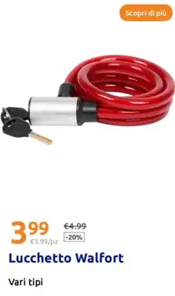 Action Lucchetto Walfort Vari tipi offerta