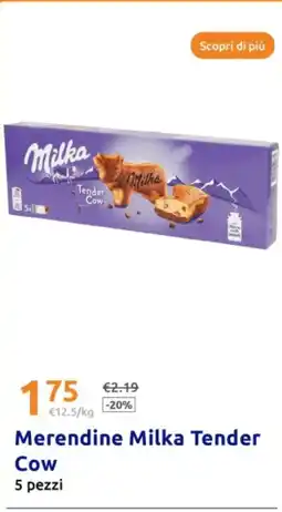 Action Merendine MILKA tender cow pezzi offerta