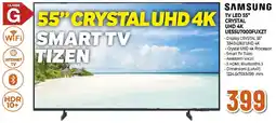 Ipercoop SAMSUNG TV LED 55" CRYSTAL UHD 4K UE55U7000FUXZT offerta