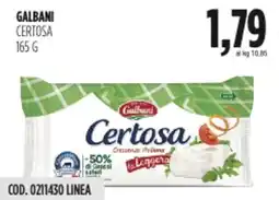 Carico Cash & Carry Galbani certosa offerta