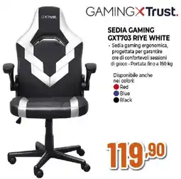 Ipercoop GAMINGXTrust SEDIA GAMING GXT703 RIYE WHITE offerta