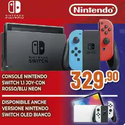 Ipercoop CONSOLE NINTENDO SWITCH 1.1 JOY-CON ROSSO/BLU NEON offerta