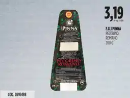 Carico Cash & Carry F.lli pinna pecorino romano offerta