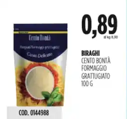Carico Cash & Carry Biraghi cento bontà formaggio grattugiato offerta