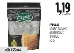 Carico Cash & Carry Ferrari grano padano grattugiato riserva offerta