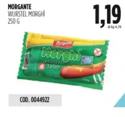 Carico Cash & Carry Morgante wurstel morghì offerta