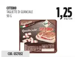 Carico Cash & Carry Citterio tagliette di guanciale offerta