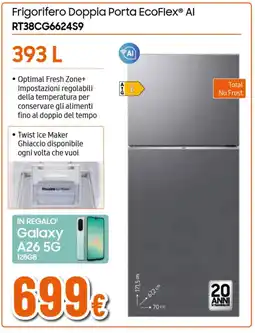 Ipercoop SAMSUNG Frigorifero Doppia Porta EcoFlex Al RT38CG6624S9 offerta