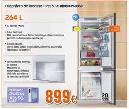 Ipercoop SAMSUNG Frigorifero da incasso First 60 AI BRB80F26BDS0 offerta