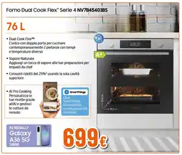 Ipercoop SAMSUNG Forno Dual Cook Flex Serie 4 NV7B45403BS offerta