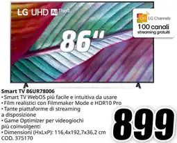MediaWorld LG Smart TV 86UR78006 offerta