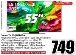 MediaWorld LG Smart TV 55QNED87A offerta