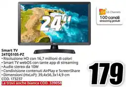 MediaWorld LG Smart TV 24TQ510S-PZ offerta