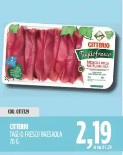Carico Cash & Carry Citterio taglio fresco bresaola offerta