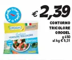 Supermercato Coal Contorno tricolore OROGEL offerta