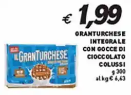 Supermercato Coal Oranturchese integrale con gocce di cioccolato COLUSSI offerta