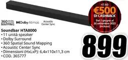 MediaWorld SONY Soundbar HTA8000 offerta