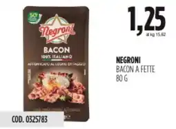 Carico Cash & Carry Negroni bacon a fette offerta