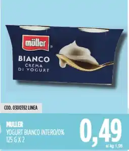 Carico Cash & Carry Muller yogurt bianco intero/0% offerta