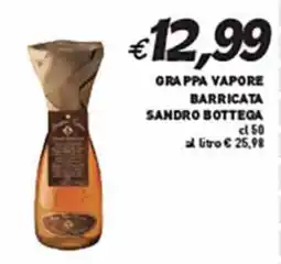 Supermercato Coal Grappa vapore barricata SANDRO BOTTEGA offerta
