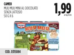 Carico Cash & Carry Cameo muu muu mini al cioccolato senza lattosio offerta