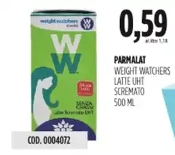 Carico Cash & Carry Parmalat weight watchers latte uht scremato offerta