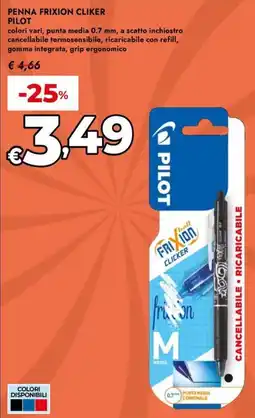 Bennet Penna frixion cliker PILOT offerta