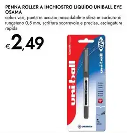 Bennet Penna roller a inchiostro liquido uniball eye osama offerta