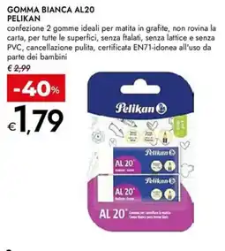Bennet Gomma bianca al20 PELIKAN offerta