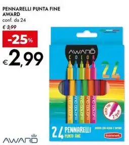 Bennet Pennarelli punta fine AWARD offerta