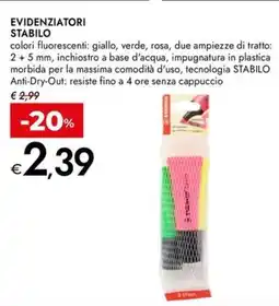 Bennet Evidenziatori STABILO offerta