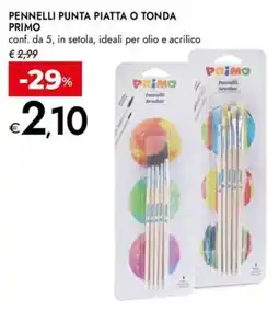 Bennet Pennelli punta piatta o tonda PRIMO offerta