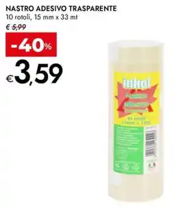 Bennet inkol Nastro adesivo trasparente offerta
