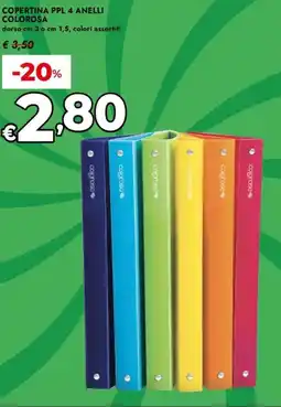Bennet Copertina ppl 4 anelli COLOROSA offerta