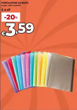 Bennet Portalistino 60 buste offerta