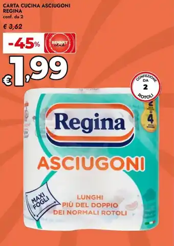 Bennet Carta cucina asciugoni REGINA offerta