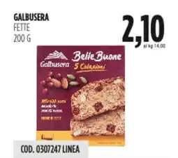 Carico Cash & Carry Galbusera fette offerta