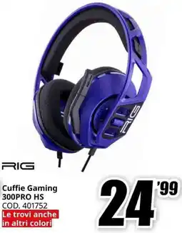 MediaWorld RIG Cuffie Gaming 300PRO HS offerta