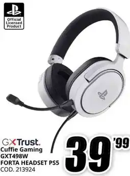 MediaWorld GXTrust Cuffie Gaming GXT498W FORTA HEADSET PS5 offerta