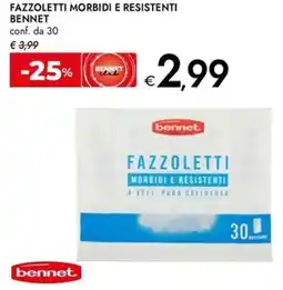 Bennet Fazzoletti morbidi e resistenti BENNET offerta