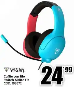 MediaWorld TURTLE BEACH Cuffie con filo Switch Airlite Fit offerta
