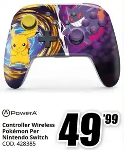 MediaWorld PowerA Controller Wireless Pokémon Per Nintendo Switch offerta