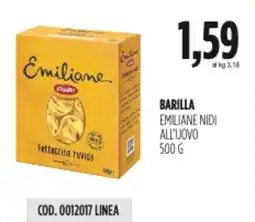 Carico Cash & Carry Barilla emiliane nidi all'uovo offerta