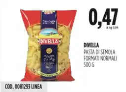 Carico Cash & Carry Divella pasta di semola formati normali offerta